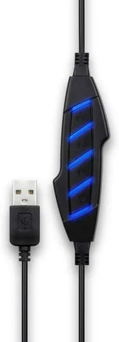 Miniatura 4 de Aluratek Auriculares estéreo USB con cable AWHU02FB - Auriculares sobre la oreja, con micrófono de cancelación de ruido, micrófono integrado, sonido