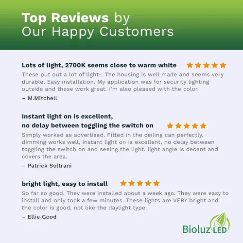 Miniatura 4 de Bioluz LED Lámpara empotrable LED regulable de 4 pulgadas, 13 W, 90 CRI, lámpara de techo LED de 2700 K, 910 lúmenes, con certificación UL JA8 CEC