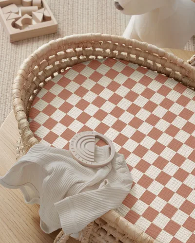 Miniatura 111 de Blissful Diary Sábanas de muselina para cuna para niñas, sábana de bebé de algodón suave bohemio para colchón de cuna estándar de 52 x 28 pulgadas