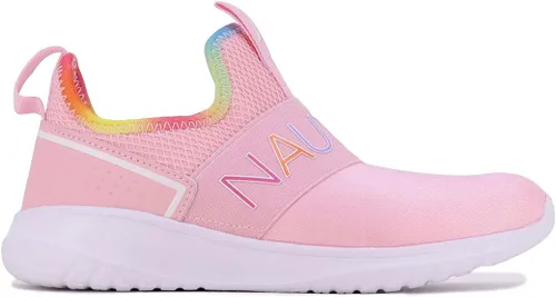 Miniatura 2 de Nautica Tenis deportivos sin cordones para niñas jóvenes, elegantes zapatos para correr y tenis para niños pequeños y grandes