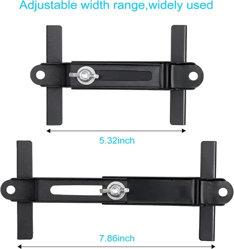 Miniatura 3 de Soporte de batería ajustable premium para bandeja, barra transversal de batería ajustable universal con perno en J, apto para coche SUV, buen