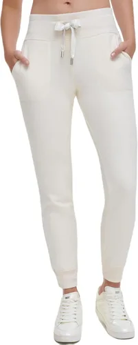 DKNY Pantalón deportivo con cordón y logotipo en dos tonos para mujer