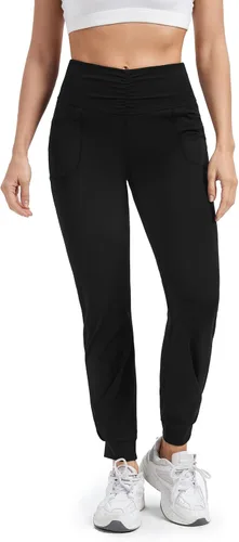 Blaosn Pantalones deportivos fluidos para mujer con bolsillos, pantalones deportivos de yoga, entrenamiento, leggings casuales para descansar, ropa
