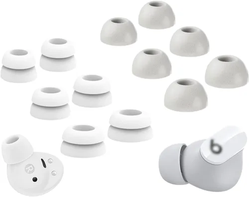 A-Focus Galaxy Buds 2 Pro 214523 - Puntas de doble brida y espuma viscoelástica de repuesto, con cancelación de ruido, compatible con Beats Studio