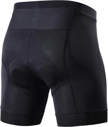 Miniatura 2 de Souke Sports Pantalones cortos de ciclismo para hombre, con acolchado 4D para bicicleta, MTB Liner Shorts con agarre antideslizante en las piernas