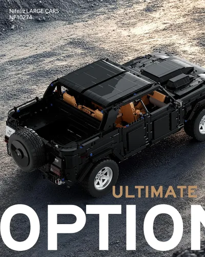 Miniatura 6 de Nifeliz L002 - Juego de construcción de automóvil todoterreno, modelo de camión coleccionable y regalo para adultos y amantes de los automóviles