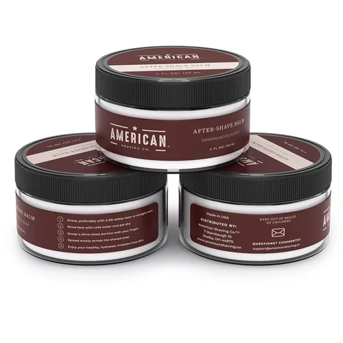 Miniatura 6 de American Shaving Co. Bálsamo para después del afeitado para suavizar (aroma a sándalo), calma e hidrata la cara después del afeitado, trata