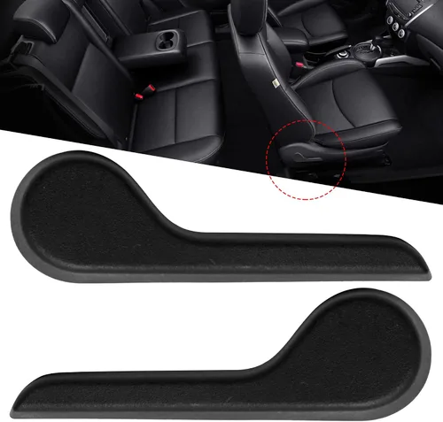 HUSUKU Manija de Reclinación de Asiento LH Lado Izquierda del Conductor RH Lado Derecho del Pasajero Delantero Ébano para Camioneta Pickup SUV Chevy