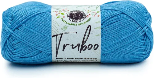 Miniatura 14 de (1 Madeja) Lion Brand Yarn Truboo Yarn, Aguamarina