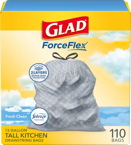 Miniatura 11 de Bolsas de basura Glad Odorshield Tall Kitchen, 10012587785345, Blanco, 1, 1