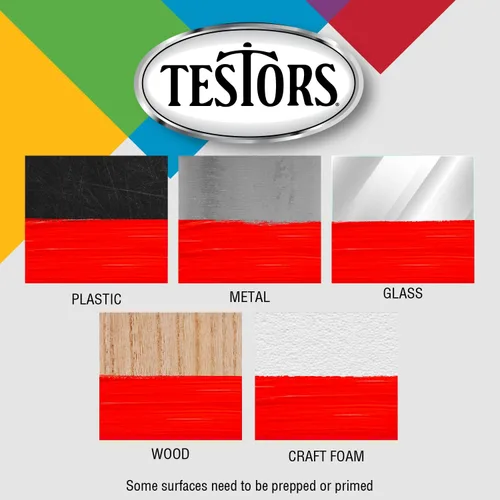 Miniatura 5 de Testors Pintura de Esmalte, Blanco Mate, 1/4-Onza
