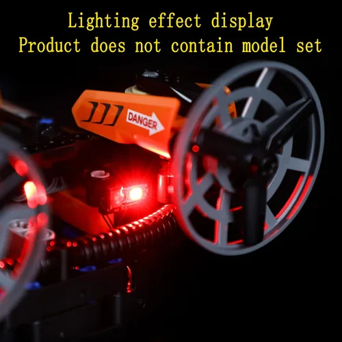 Miniatura 7 de GEAMENT Kit de luz LED compatible con Lego Rescue Hovercraft - Juego de iluminación para modelo de construcción Technic 42120