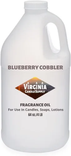 Aceite aromático Blueberry Cobbler (jarra de 64 onzas) para hacer velas, hacer jabón, hacer tartas, aerosoles de habitación, lociones, ambientadores