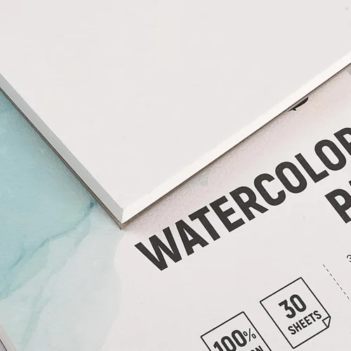 Miniatura 4 de Fingraspuro Bloc de papel de acuarela de 9 x 12 pulgadas, 30 hojas, 100% algodón, sin ácidos, prensado en frío, para pintar, dibujar, diario