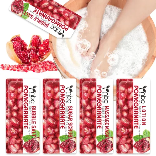 Miniatura 11 de Juego de spa de pedicura para pies, kit de pedicura para el hogar con sal de baño, loción hidratante de crema exfoliante para pies, cuidado de pies