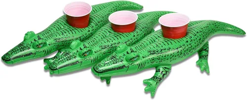 Miniatura 2 de GoFloats Inflatable Pool and Hot Tub Drink Holders (3 Pack) (Choose - Unicorn, Flamingo, Palm Tree and More)