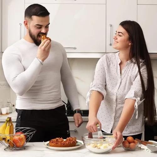 Miniatura 8 de Zulay Kitchen Mezclador de Masa - Cortador de Repostería de Acero Inoxidable, Cortador de Masa Resistente con Cuchillas, Mezclador de Repostería