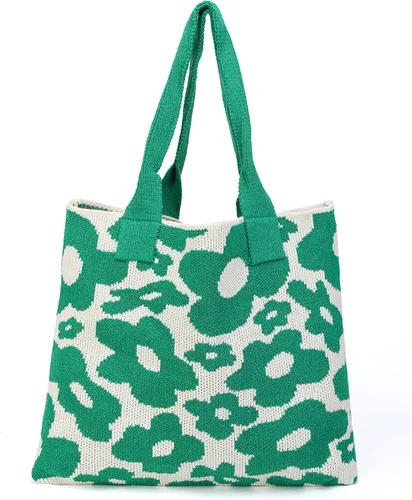 Miniatura 11 de ENBEI Bolsos de mano estéticos Bolsos de hombro Bolsos de mano de ganchillo Bolsos grandes Bolso de compras de hombro bolso grande bolso lindo Rayas