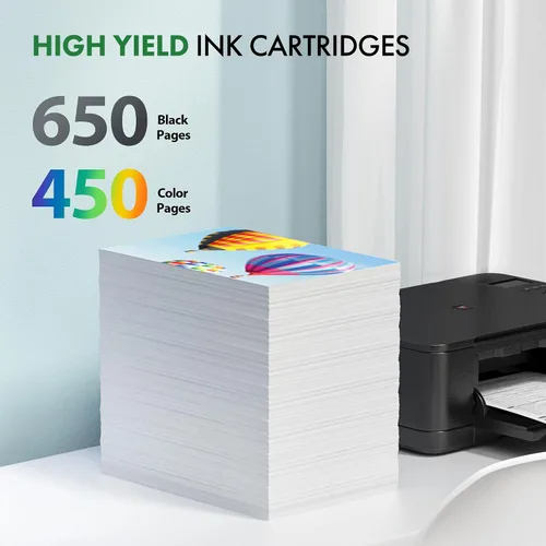 Miniatura 2 de Cartuchos de tinta remanufacturados de repuesto para HP Ink 63 63XL compatibles con impresoras OfficeJet 3830 4650 4655 5255 5258 5200 Envy 4510