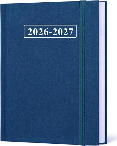 Miniatura 14 de Agenda 2026 – Agenda semanal y mensual de enero de 2026 a diciembre de 2026, agenda 2026 de 5.8 x 8.3 pulgadas con bolsillo interior, banda
