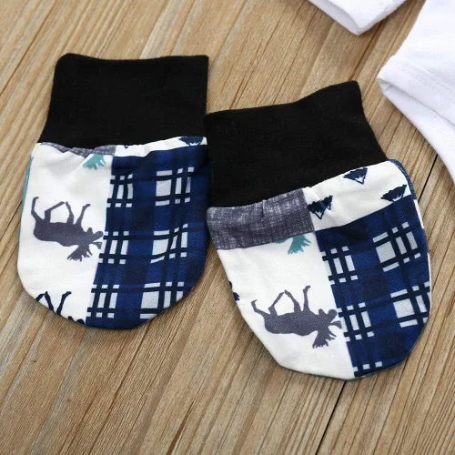 Miniatura 6 de HKALL Conjunto de 3 piezas de ropa de bebé de manga larga para bebé, conjunto de 3 piezas para otoño e invierno