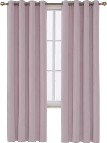 Miniatura 151 de Deconovo Cortina opaca, para oscurecer la habitación Gris claro