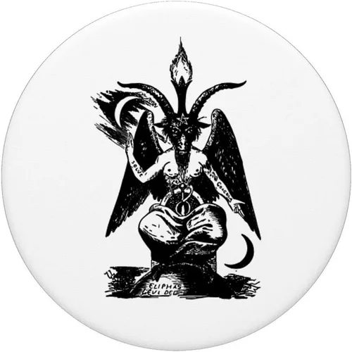 Miniatura 5 de Baphomet – Mystic Occult fangbanger Demon – popsockets agarre y soporte para teléfonos y tabletas, Negro