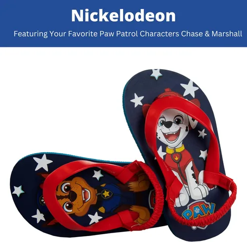 Miniatura 2 de Nickelodeon Sandalias de agua para niños y niñas - Paw Patrol Blues Clues Baby Shark - Sandalias de playa de verano para niños pequeños de secado