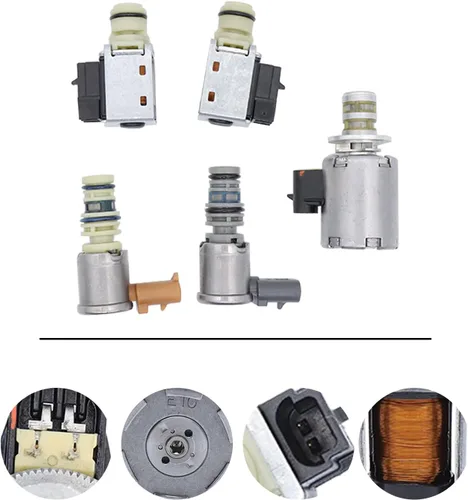 Miniatura 5 de Kit de solenoide maestro de transmisión 4L60E 4L65E compatible con GM EPC Shift 2003 en adelante, juego de 5 piezas