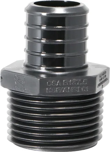 5 piezas XFITTING 1 en Pex B x 1 en adaptador NPT macho, aleación de polietileno,