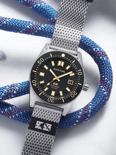 Miniatura 6 de Hydromatic AFHM200-1A9 - Reloj deportivo automático profesional para hombre, 656.2 ft660 pies, AFHM200-1A9, Buceo Profesional