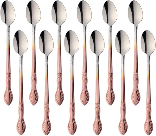 Miniatura 11 de Juego de 12 cucharas de café, mini cucharas de café, cucharas de espresso de acero inoxidable, cucharas pequeñas para postre, té, aperitivo, 4.6