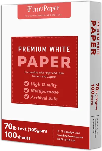 Papel blanco brillante, copia de escritura impresa multiusos para oficina, volantes, carteles, propuestas de diseño, documentos comerciales, 11 x 17