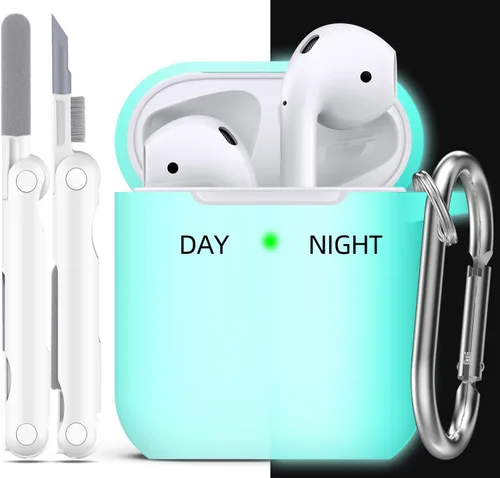 Miniatura 42 de Funda para AirPods con llavero, protección completa, de silicona, accesorios para AirPods, funda para hombres, mujeres y adolescentes, con estuche