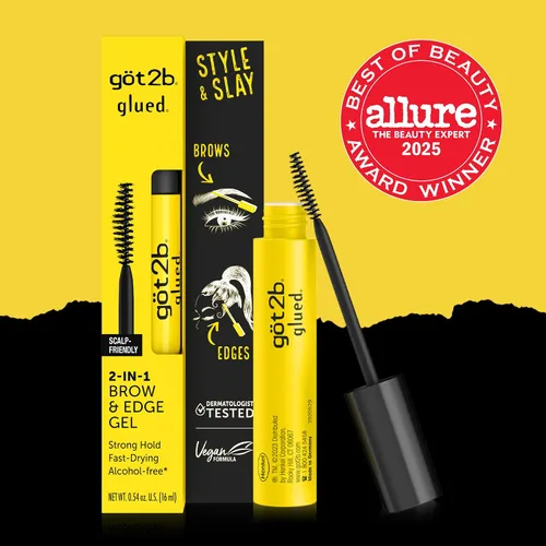 Miniatura 2 de Got2b Gel 2-en-1 para cejas y control de bordes, 16 ml, gel fuerte para peinar las cejas y máscara para el cabello contra las puntas rebeldes