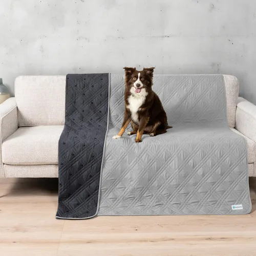 Miniatura 19 de PetAmi Funda de cama impermeable para perro, protector reversible de muebles para gatos y perros, manta lavable para asiento de sofá, 102 x 82 Beige