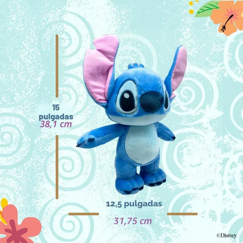Miniatura 5 de Disney Baby Lilo & Stitch Animal de Peluche Suave y Abrazable Juguete de Peluche Lindo para Niños Pequeños y Niñas, Regalo para Niños, Stitch Azul