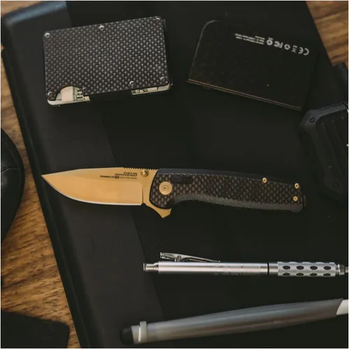 Miniatura 6 de SOG Terminus XR LTE - Cuchillos plegables ligeros de transporte diario con clip de bolsillo Acero Cryo CPM S35VN Mecanismo de bloqueo XR