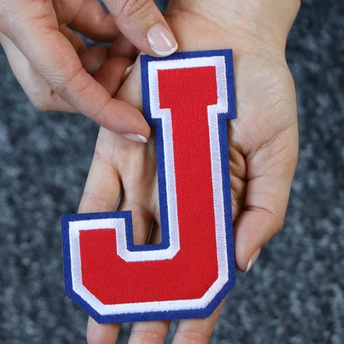 Miniatura 6 de Parches de letras termo-adhesivas de alta calidad – Lindas letras para ropa – Parche universitario para ropa – Letras bordadas de 4 1/2 parches