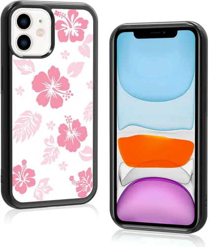 Miniatura 37 de Funda para iPhone 8 Plus y iPhone 7 Plus, linda funda Kawaii azul hibisco hawaiano floral estética floral para niñas preppy mujeres