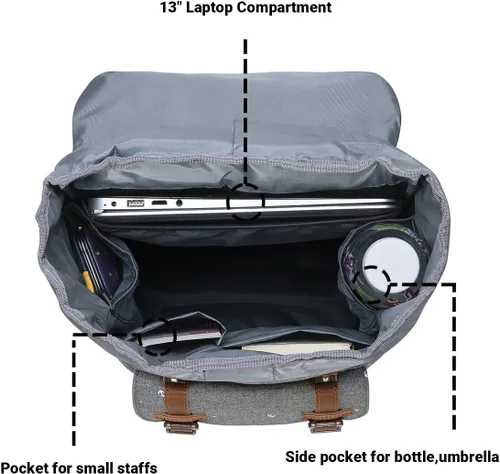 Miniatura 3 de Kaukko mochila para laptop de 15.6 pulgadas, mochila de viaje, P13-azul), EP5-NEW