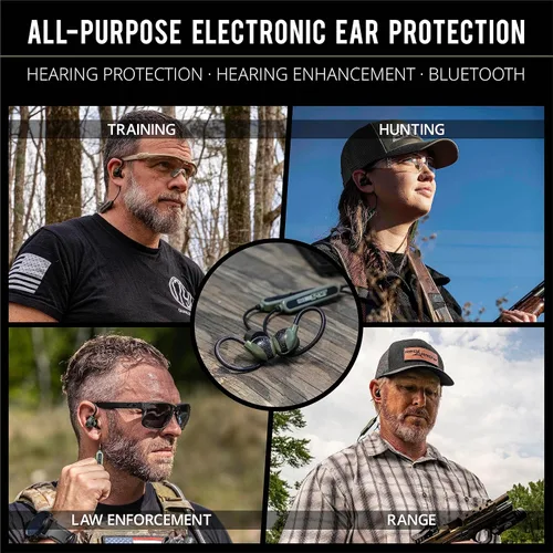 Miniatura 2 de ISOtunes Sport Advance BT Shooting Earbuds: protección auditiva táctica Bluetooth (verde OD)