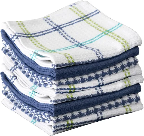 Miniatura 12 de T-Fal Paños de Cocina Premium con Textura de Waffle: Altamente Absorbentes, Súper Suaves y Duraderos - 100% Algodón, 12"x13" Toalla Plana con Brisa