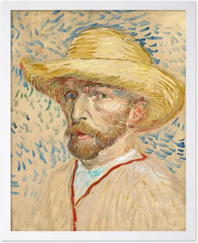 Miniatura 42 de Poster Master Póster clásico de Van Gogh, impresión impresionista vintage, regalo para artista, pintor, autorretrato, sombrero de paja, dibujo