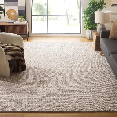 Miniatura 47 de SAFAVIEH Natura Collection - Alfombra decorativa, 2 x 3 pies, color beige, mezcla de lana hecha a mano, diseño texturizado, ideal para pasillo