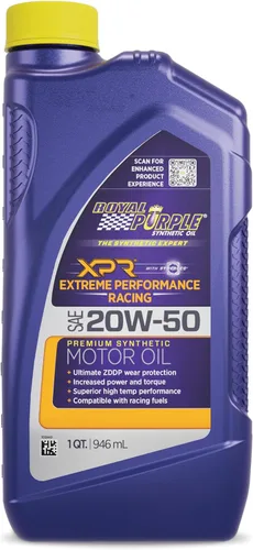 Miniatura 5 de Royal Purple 01051 XPR 20W-50 Aceite sintético ultraligero de rendimiento extremo para motor de carreras, 1 cuarto de galón (32 onzas) (ROY01051)