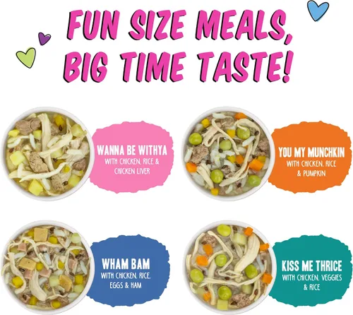 Miniatura 4 de Weruva Best Fido Friend - Comidas de tamaño divertido para perros, paquete variado de conexión de taza de pollo, taza de 2.75 onzas, paquete de 8