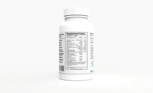 Miniatura 4 de Wellgenix Purvana Suplemento para la piel y las uñas – 2500 mcg de biotina cápsulas blandas con MSM y complejo B – Soporte diario de belleza
