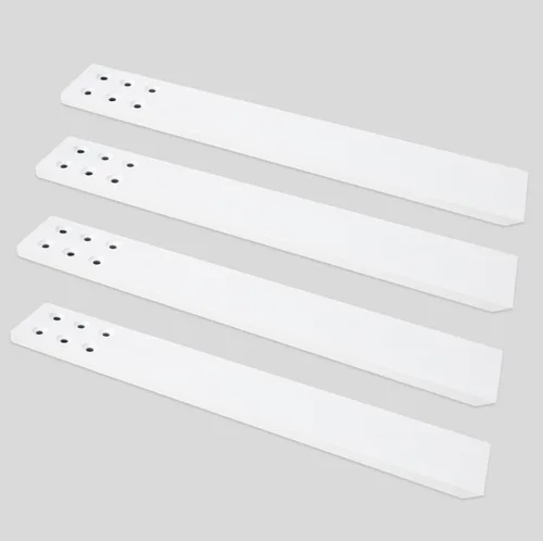 Miniatura 13 de Soporte para encimera, paquete de 3 unidades de 10 pulgadas de largo x 2.5 pulgadas de ancho, soporte oculto de pared rodilla negro para encimera