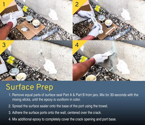 Miniatura 3 de uPlug - Kit de reparación de grietas de base (10 pies) – Espuma de inyección de poliuretano para fugas de grietas en la pared del sótano – Fácil